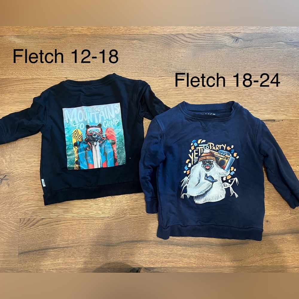 Fletch brand bamboo toddle sweatshirts